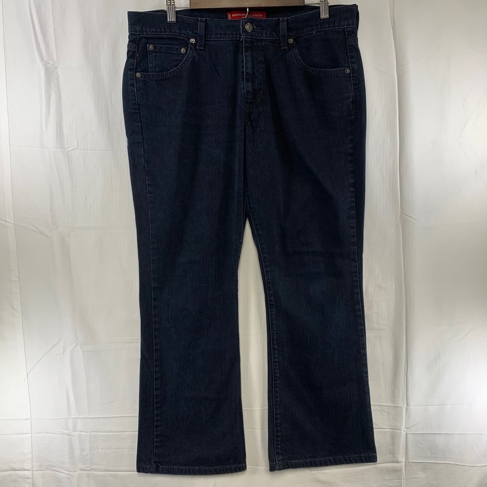 Levi's 515 Nouveau Bootcut Jeans Women 14 S Dark Indigo Stretch‎ Denim 36x29